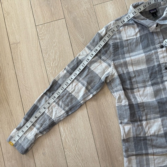 Patagonia Organic Cotton Aspen Forest Tunic Flannel Plaid Shirt Women’s Medium - Picture 3 of 11